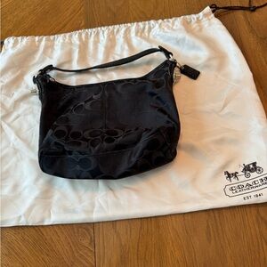 Coach Black SoHo Signature Fabric Shoulder Bag